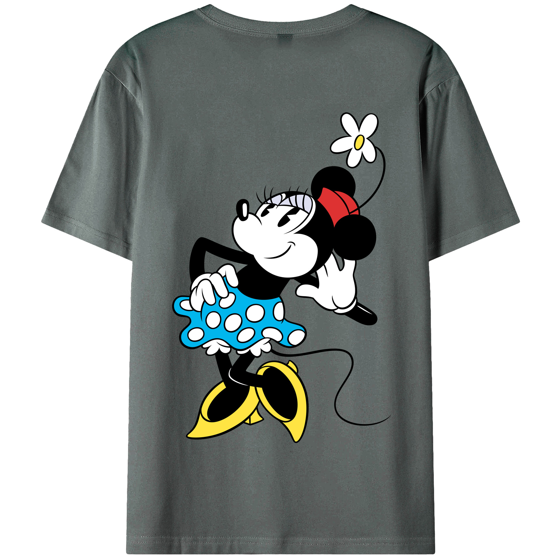 （画像用） ミッキーマウス Mickey Mouse 綿100％半袖Tシャツ（背面プリント）